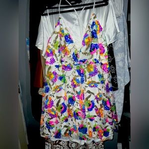 NWT Neon Sequin Dress